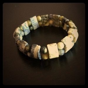 Black and green bracelet